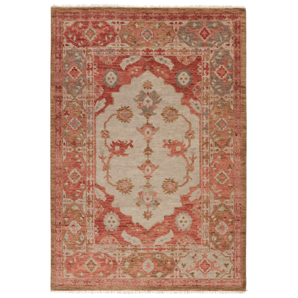 JaipurLiving Artemis By Jaipur Living Azra Handknotted Floral Red Tan